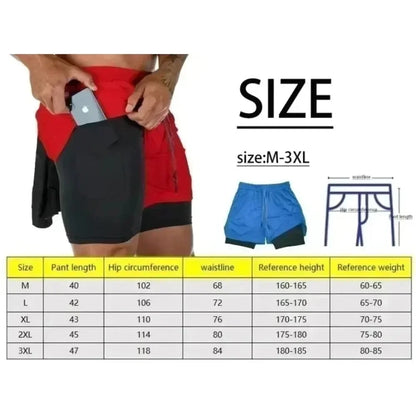 Bandai Dragon Ball Goku Printed Double-layer Shorts, Loose Men's and Women's Summer Sweat-wicking and Breathable Sports Shorts