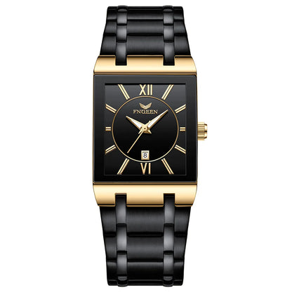 Reloj de pulsera de lujo BINBOND con mecanismo de cuarzo de alta precisión para hombre, luminiscente, resistente al agua, con fecha automática, fabricado en acero inoxidable duradero y de estilo informal.
