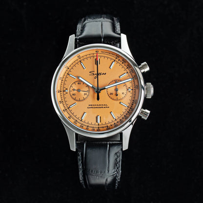 Sugess Panda 40 Pilot Chronograph Watch Men Air Force Sapphire Colors ST1901 Original Movement Mechanical Wristwatches Fashion