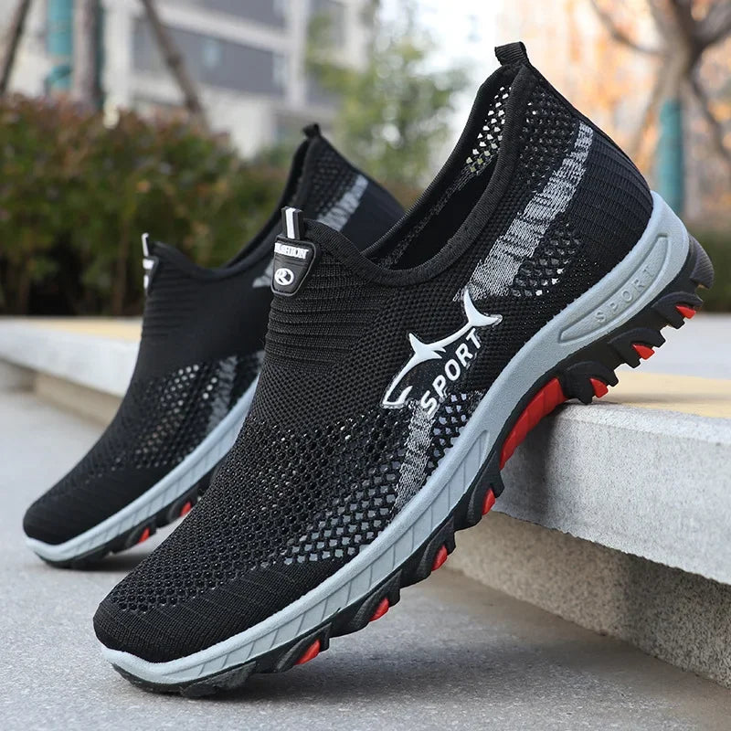 Men's summer sneakers, sporty men's mesh shoes, breathable sports shoes, canvas lightweight sneakers, cheap shoes clearance