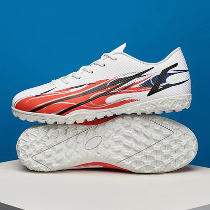 Scarpe da calcio da uomo taglie grandi 46 47 per allenamento e partite, erba sintetica TF, con tacchetti, calzature maschili internazionali