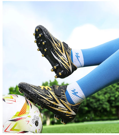 Nouvelles chaussures de football pour enfants, crampons antidérapants pour terrain de football, chaussures de football pour enfants, bottes de football d'intérieur, baskets professionnelles rapides, pointures 28-39.