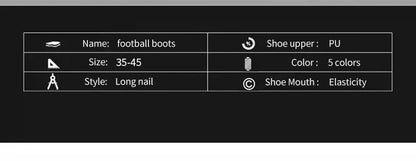 New Men's Soccer Shoes FG Non-Slip Long Spikes Football Boots Soccer Cleats Training Shoes Match Ultralight Outdoor Drop Shipping