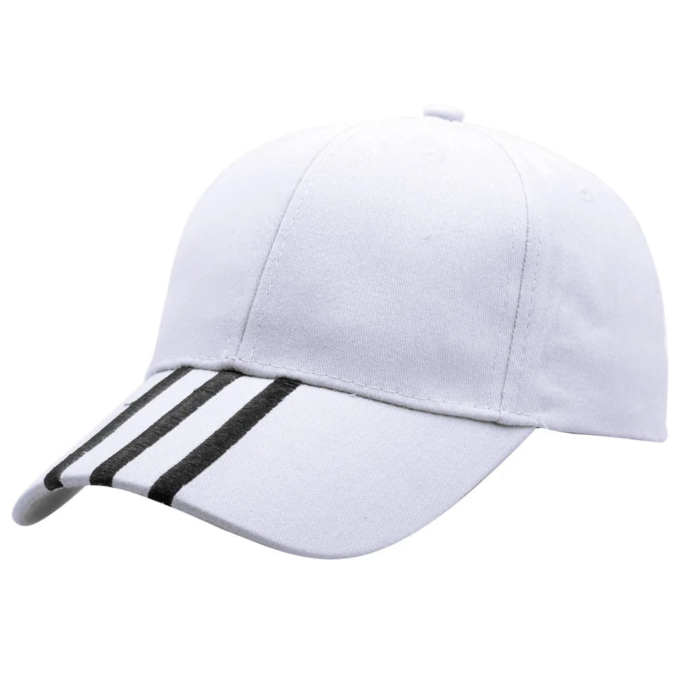 Baseballkasketter til mænd Casual bomuldsbroderede stribede snapback-hiphop-kasketter til kvinder Udendørs sportskasketter til mænd Gorras