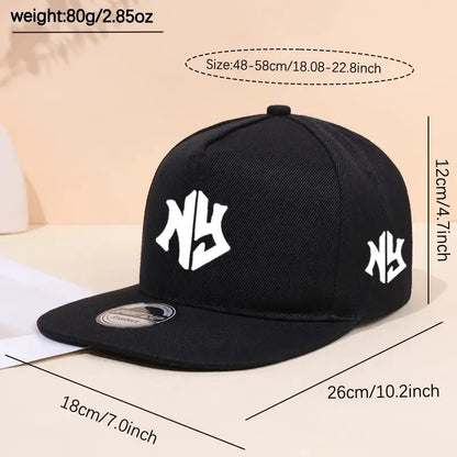 Cappellino da baseball con stampa neutra, per la primavera e l’autunno, regolabile, casual, in stile hip-hop, con visiera, per la protezione dal sole