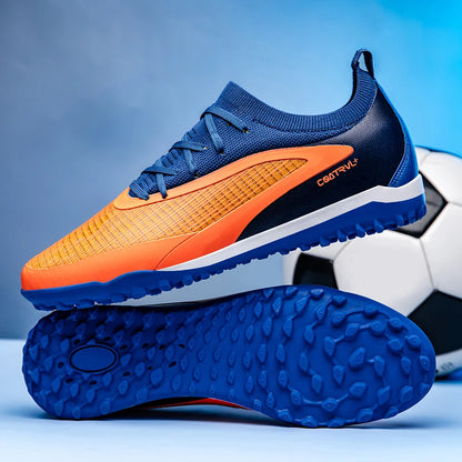 Chuteiras de futebol novas para homem, com pitons para exterior, respiráveis, adulto, antiderrapantes, calçado de futebol desportivo, pitons longos, treino, rapaz, jogo, confortáveis