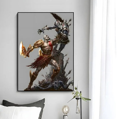 God Of War Poster Wall Art Print Decorative Mural Home Decor Gift Unframed