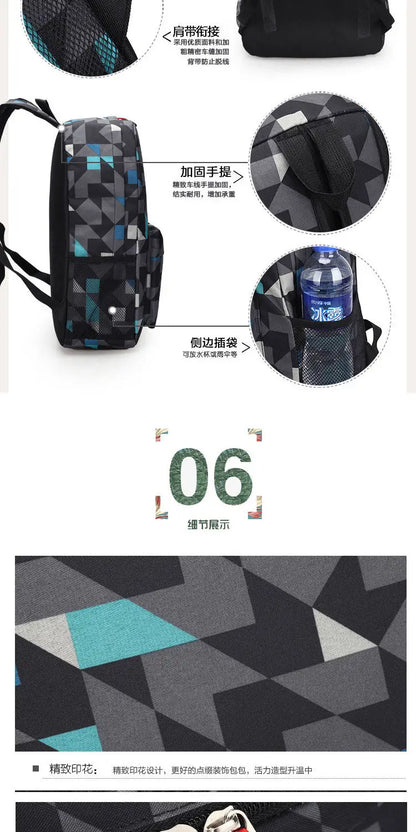 Minecraft Enderman Creeper Graphic Printed Backpack Large Capacity Lightweight Fashion Casual For Daily Travel Outdoor Leisure