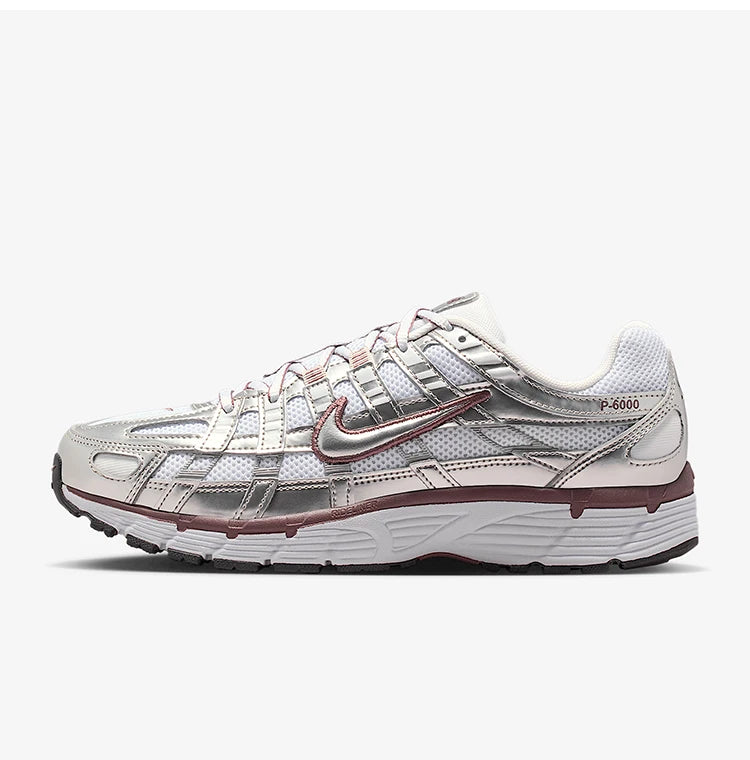 Nike Authentic P-6000 Zapatillas casuales bajas para mujer con cordones, resistentes al desgaste, para uso diario BV1021-110
