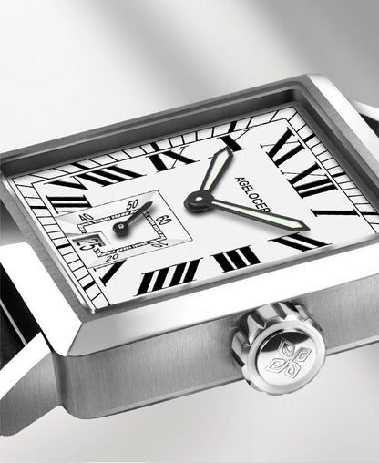 AGELOCER Original Codex Watch Men's Square Business Formal Automatic Mechanical Watch Birthday Gift for Men