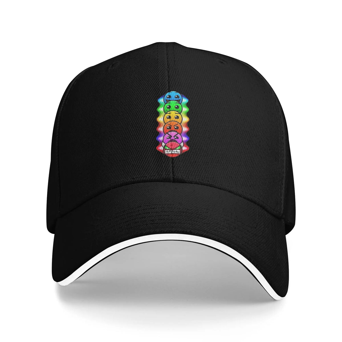Geometry Gaming Cube Dash Baseballové čepice Hip Hop Extreme Demon Sandwich Cap Unisexový styl Nastavitelná čepice typu „dad hat“ Běh Golf
