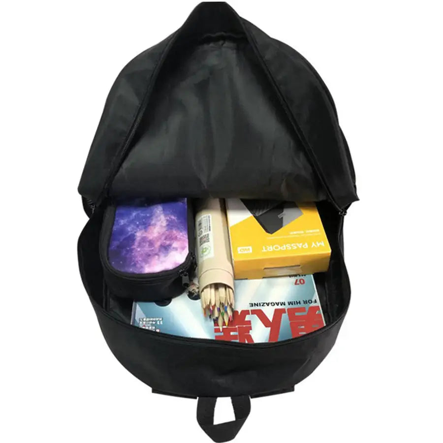 Mochila leve Fortnite Cartoon de 15 polegadas com alças ajustáveis para crianças, saco escolar diário para meninos e meninas dos 5 aos 9 anos