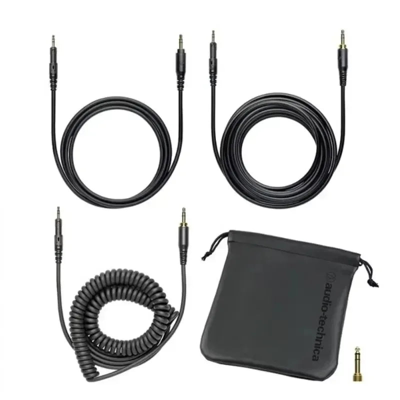 Casque audio professionnel Audio-Technica ATH-M50x, son Hi-Fi, design pliable, casque filaire supra-auriculaire