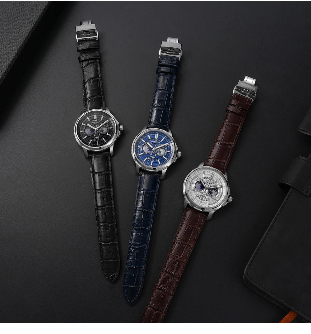 BORIAGE(BOAIJIUA) Fully Automatic Mechanical Men's Watch Original Design Mechanical Watches Waterproof Luminous Wristwatch