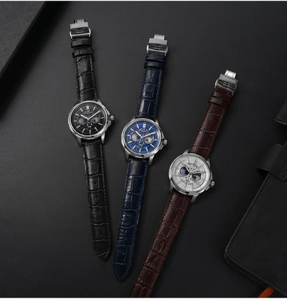 BORIAGE(BOAIJIUA) Fully Automatic Mechanical Men's Watch Original Design Mechanical Watches Waterproof Luminous Wristwatch