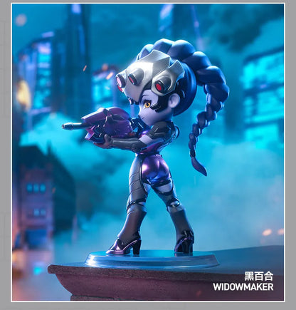 POP MART Overwatch Play of The Game Series Caixa Mistério Original Blind Box Surpresa Figuras de Ação Anime Adoráveis Ornamentos Figurinhas