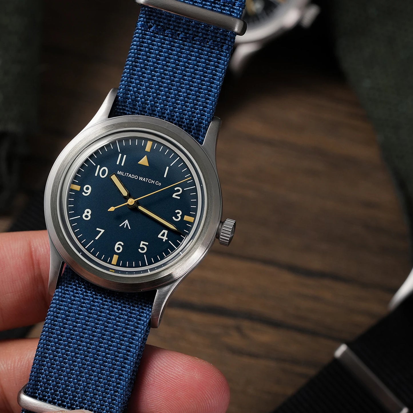 Militado ML14 Quartz Watch Cream Dial VH31/VH65 Sweep Movement Bubble K1/ Sapphire Luminous 36Mm Vintage Watches 100M Waterproof