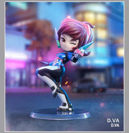 POP MART Overwatch Play of The Game Series Caixa Mistério Original Blind Box Surpresa Figuras de Ação Anime Adoráveis Ornamentos Figurinhas