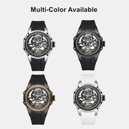 MEGIR Fashion Men's Full Automatic Watches Hollow Out Luminous Sports Mechanical Watch Waterproof Wristwatches Reloj Hombre 2243