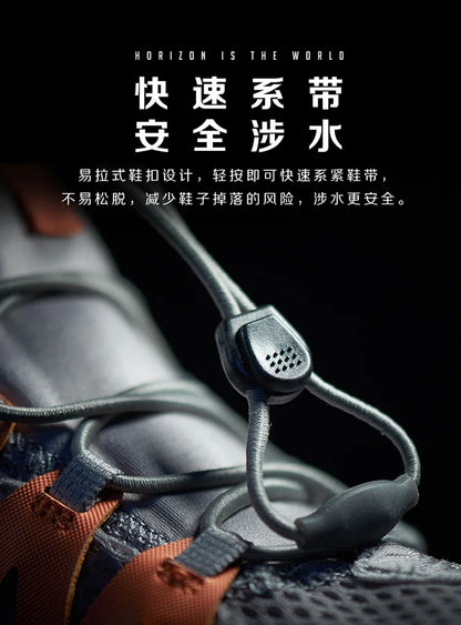 RAX Upstream Aqua Shoes for Men Outdoor Sports Sneakers Male Outdoor Summer Beach Sandals Fishing Shoes Swimming Shoes