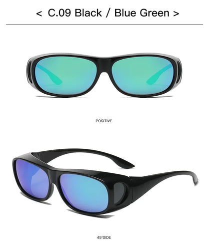 2025Polarized Sunglasses Fit Over Eye Glasses Driving Wrap Shield Goggles Fishing Glasses Sports Sunglasses Night Vision Glasses