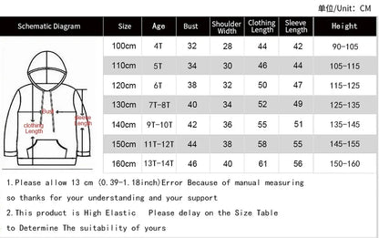 New Pokémon Pikachu Children Printed Top cosplay Hooded Fashion Trendy Casual Long-sleeved Pullover Sweatshirt Birthday Gift