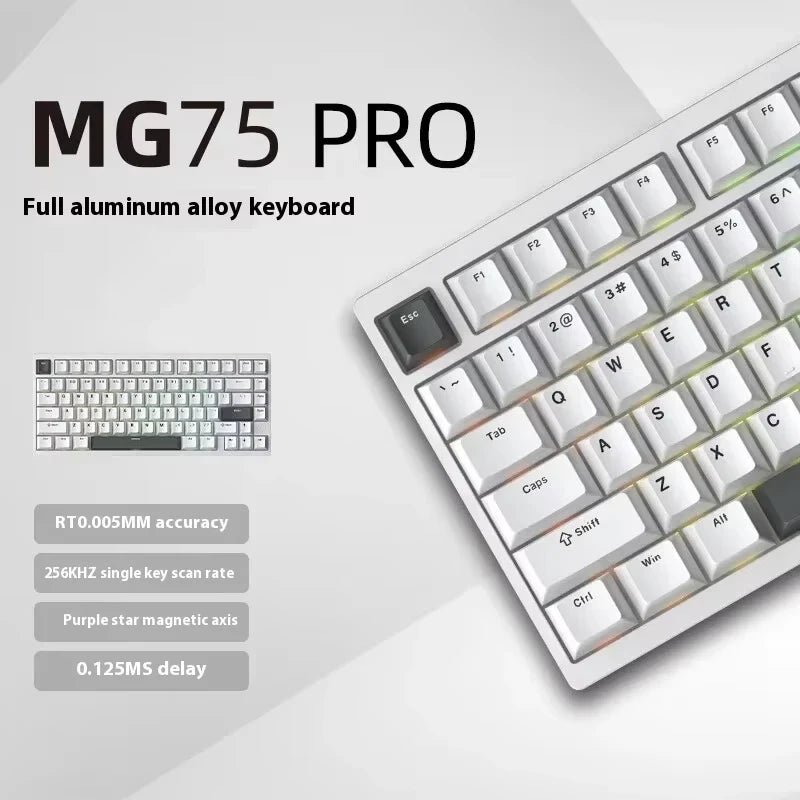 IROK MG75 Pro MG75 Max Aluminum Magnetic Gaming Computer Mechanical Keyboard 75% Rapid Trigger 8K RGB Hotswap Gamer Keyboard