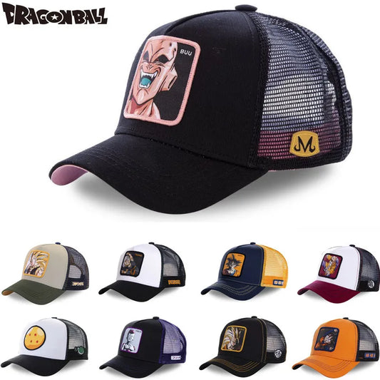 High Quality Dragon Ball Styles Anime Son Goku Cotton New Baseball Cap Men Women Hip Hop Dad Adjustable Mesh Hat Trucker Hat