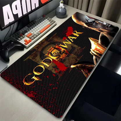 Game God of War Mouse Pad Large Keyboard Pad Floor Mat Computer Accessories Non-slip Desk Mat Game Player PC Carpet Mousepad