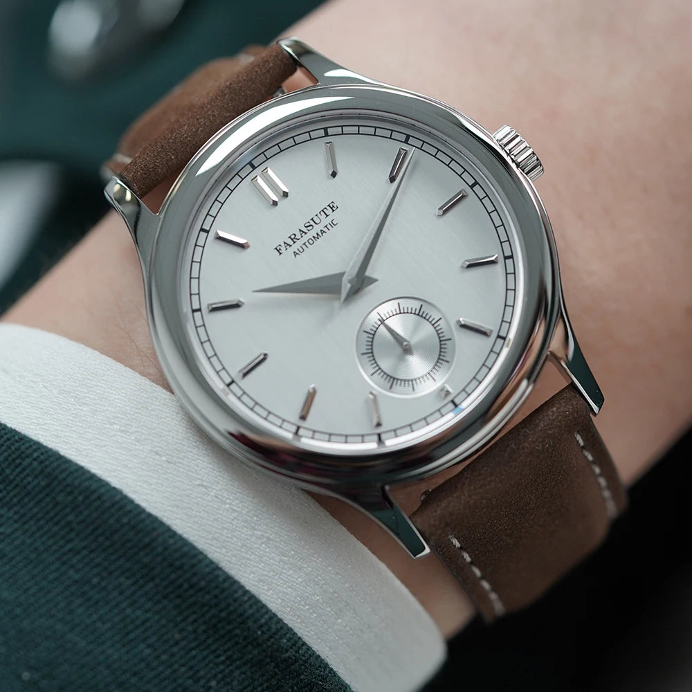 FARASUTE New Hangzhou Customized Movement Automatic Mechanical Wristwatch For Men Sapphire Stainless Steel 5Bar Waterproof Watch