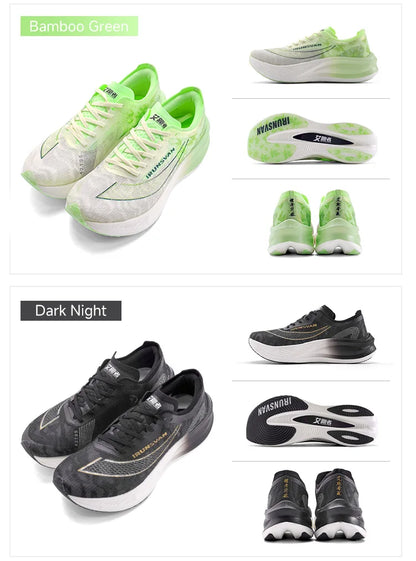 IRUNSVAN Sapatilhas de Corrida para Homem Respiráveis, Calçado Desportivo Leve para Maratona com Placa de Carbono, Sapatilhas Casuais Confortáveis para Treino Atlético