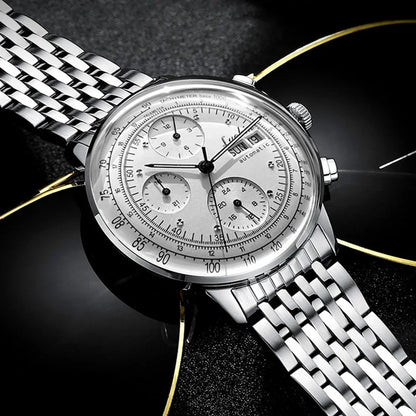Reloj de lujo para hombre, automático mecánico, de cuerda automática, para negocios, de acero inoxidable, luminoso, 2020