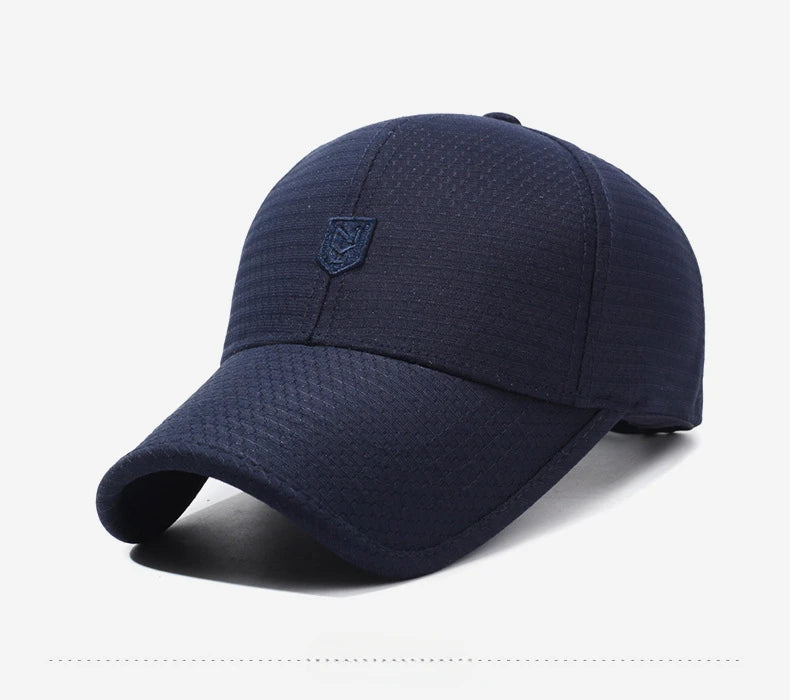 Nouvelle casquette de baseball en maille printemps-été, casquette de sport d'extérieur, casquette respirante anti-UV, casquette simple et décontractée pour homme et femme