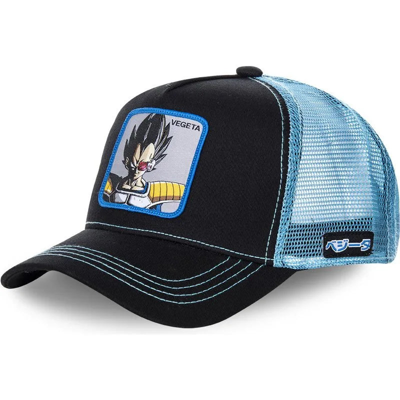 Καπέλο Dragon Ball Son Goku Καλοκαιρινό ταξιδιωτικό καπέλο με γείσο για άνδρες, κεντημένο, στυλ χιπ-χοπ, καπέλο με πλέγμα, αντηλιακό, καπέλο μπέιζμπολ, για υπαίθρια αθλήματα