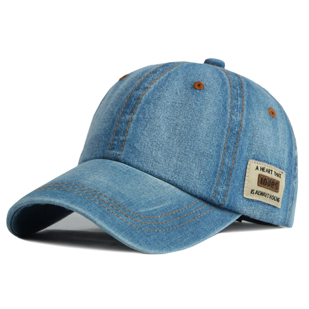 FS Brand Modrá džínová čepice pro muže Letní baseballové čepice Luxusní dámská značková čepice Streetwear Trucker Cap Gorras Para Hombre