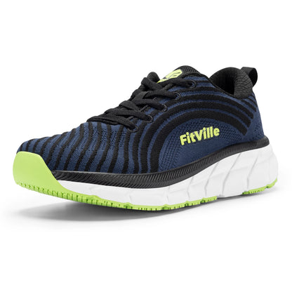 FitVille wide toe box shoes for men, cushioned, extra wide width, non-slip, wide lightweight breathable running shoes