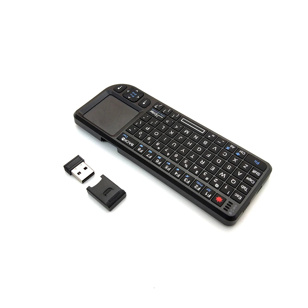 A8 Mini Wireless Keyboard 2.4G 7 Color Backlit 3 in 1 Handheld Keyboard with Touchpad Air Mouse for Android TV Box PC Tablet