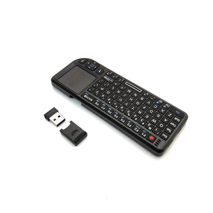 A8 Mini Wireless Keyboard 2.4G 7 Color Backlit 3 in 1 Handheld Keyboard with Touchpad Air Mouse for Android TV Box PC Tablet