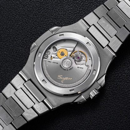 Sugess Man Watch Automatic Mechanical Wristwatches Miyota 9015 Movement MOP Dial Luminous Waterproof 5bar Bracelet Luxury S466