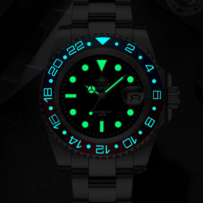 ADDIESDIVE 2025 New Men's Business Watch 200m Water Resistant 8215 Automatic Mechanical Watch Sapphire Crystal Luminous Watch