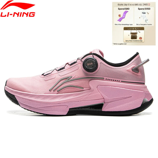Li-Ning Men's FURIOUS RIDER 8 PRO Cushion Running Shoes BOOM Lightweight Reflective Sports Shoes LiNing Stable Sneakers ARZV003