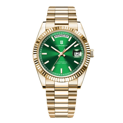 Orologio da uomo Corgeut Luxury 36MM ST1644 automatico meccanico con zaffiro, Relógio Masculino 10BAR, day, swim e dress watch