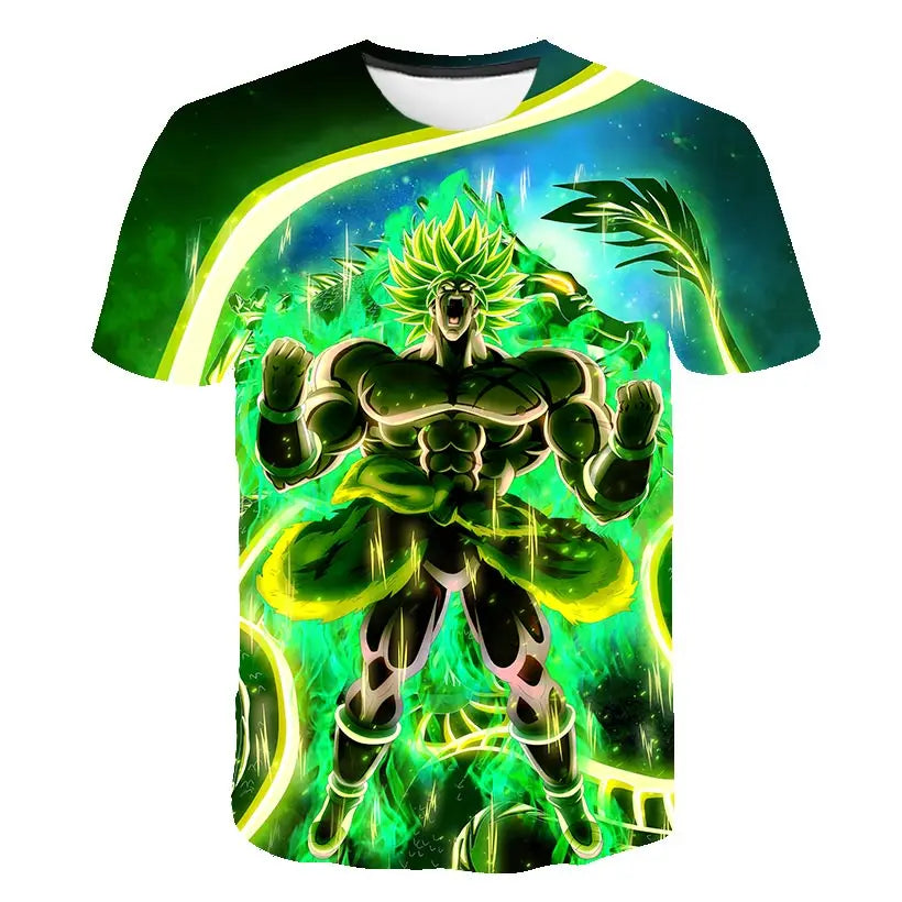 Dragon Ball T-Shirt Kids Tops Tee Anime Figures Son Goku Super Saiyan T-shirt Boys T-shirts Children Clothes Summer Short Sleeve