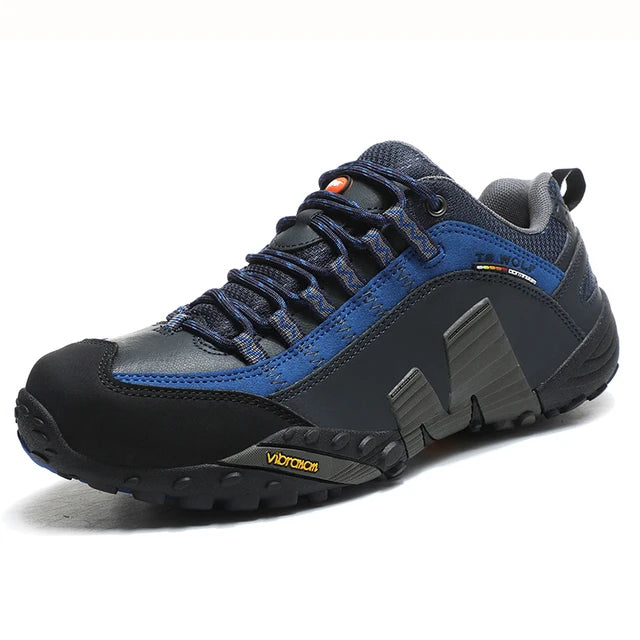 Sapatos de Trekking para Homem Outdoor Lover, Impermeáveis, Botas de Caminhada de Montanha em Couro Genuíno, Sapatos Táticos de Caça Woodland