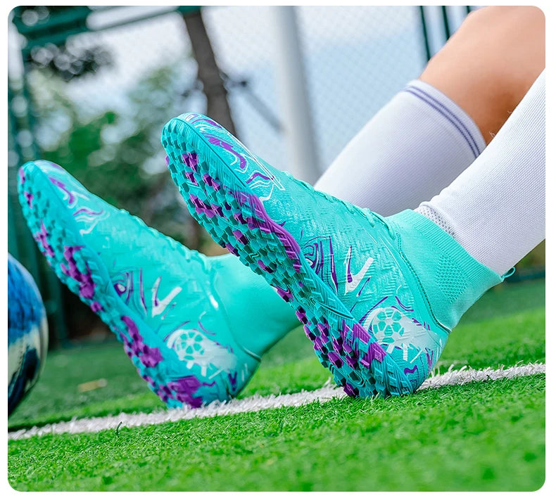 Men Professional Football Shoes Society Cleats Soccer Shoes Original Indoor Football Field Boots Grass Training TF/FG Sneakers