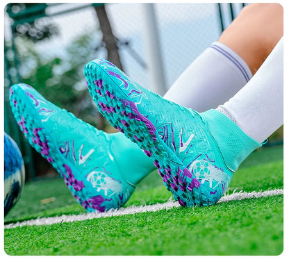 Men Professional Football Shoes Society Cleats Soccer Shoes Original Indoor Football Field Boots Grass Training TF/FG Sneakers