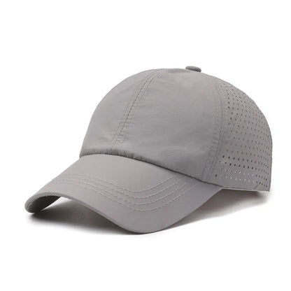 Schnelltrocknende Sonnenkappe für Damen, Outdoor-Freizeit-Sportmütze für Herren, Baseballkappe in Übergröße (60–65 cm), verstellbare Sonnenblende, Schirmmütze