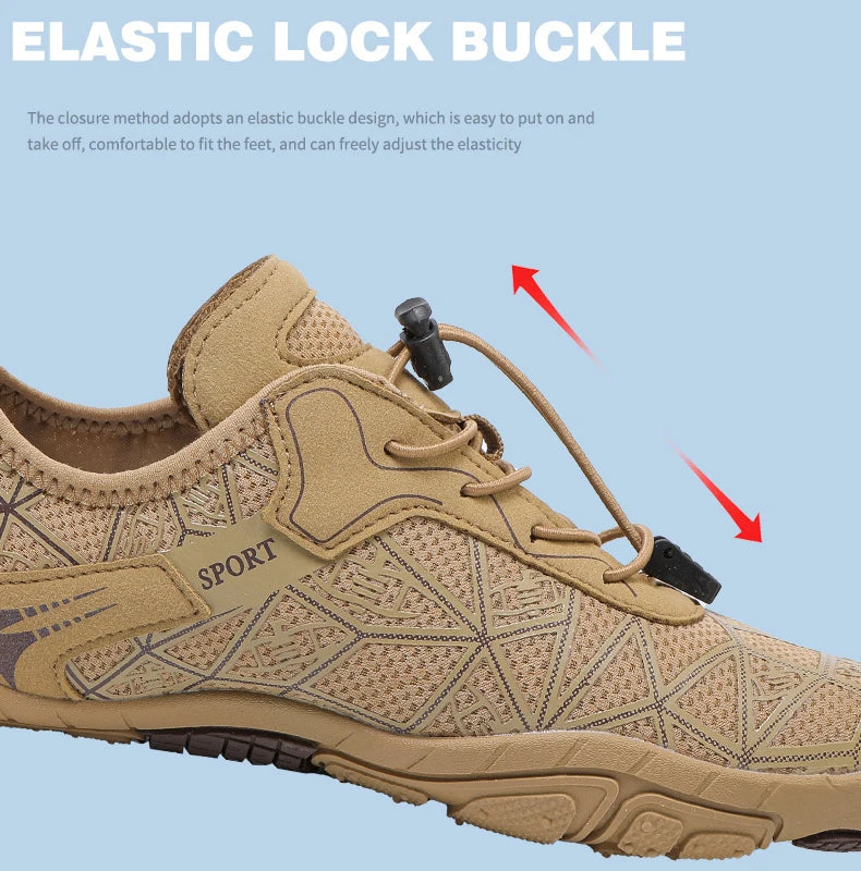 New Barefoot Wading Shoes Men Women Mesh Quick-Drying Beach Shoes Outdoor Non-Slip Swimming Shoes Unisex Water Sports Shoes