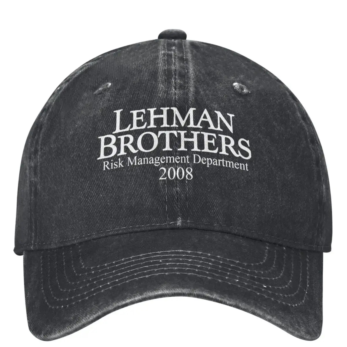 Lehman Brothers – kšiltovka s motivem řízení rizik – bankovní krach – kšiltovka typu „trucker“ – tenisová kšiltovka – skateová kšiltovka typu „snapback“ – dámské kšiltovky