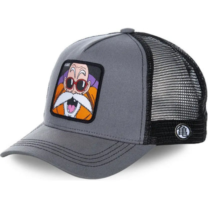 Dragon Ball Z-stilarter Anime Son Goku Bomuld Ny baseballkasket til mænd og kvinder Hip Hop Far Justerbar mesh-kasket Trucker-kasket